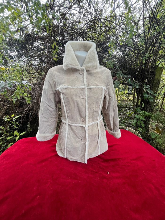 Veste vintage fausse peau retournée – KIABI Casual – Taille 38/40 - photo numéro 2