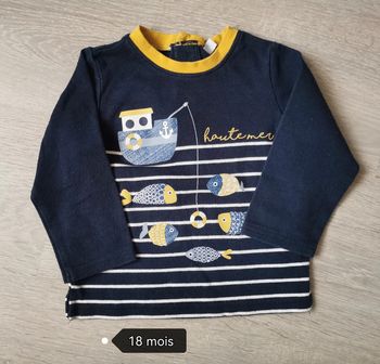T-shirt manches longues garçon 18 mois