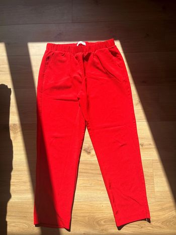Pantalon de tailleur promod rouge taille 38