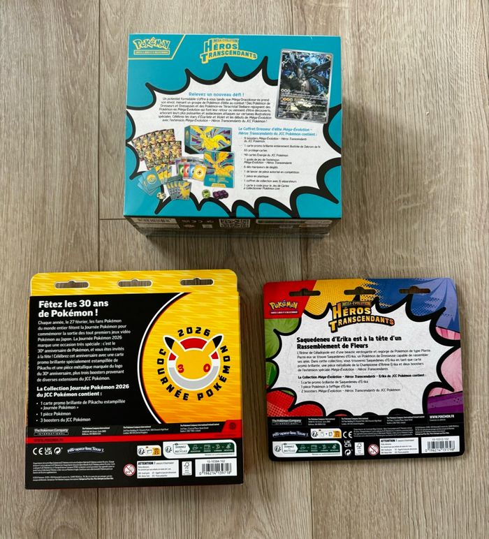 Lot 3 coffrets Pokémon 2026 - photo numéro 2
