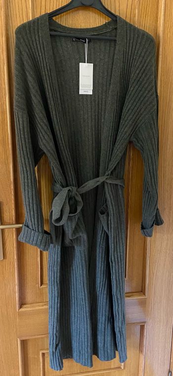 Cardigan long kaki M neuf