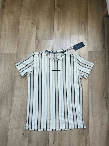 T-shirt Teddy Smith High Life blanc cassé lin cotton S