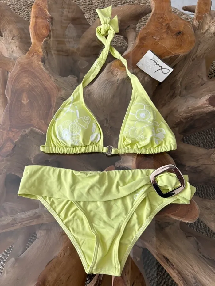 Maillot de bain 2 pièces Livia vert 36