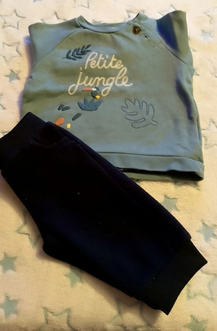 Ensemble pantalon et tee-shirt petite jungle