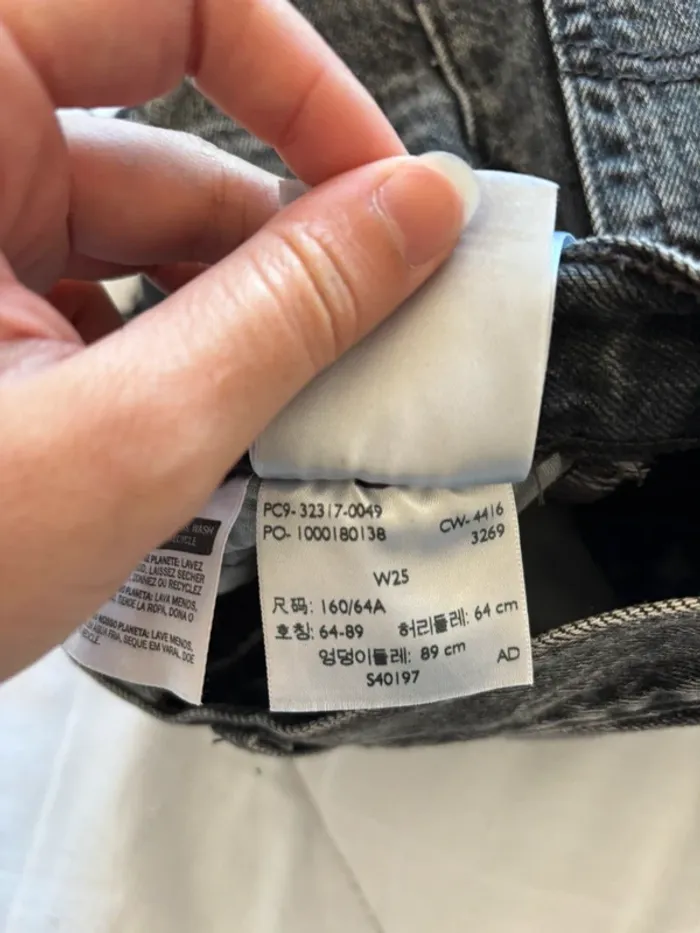 Short Levi’s 501 vintage court mini destroy W26 S/36 – mi taille gris foncé style cut off - photo numéro 5