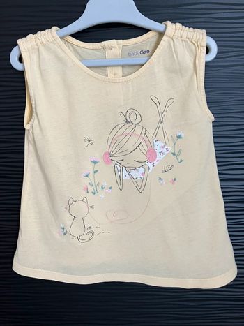 T shirt jaune pale babyGap 3 ans