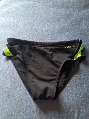 Slip de bain 14-15 ans noir