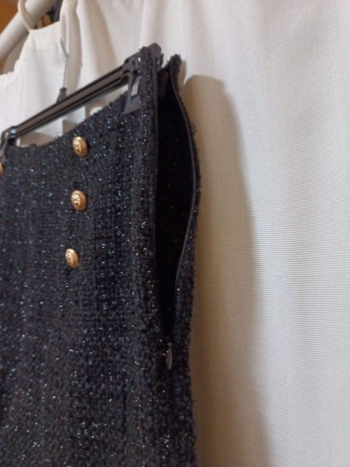 Short en tweed noir - photo numéro 4