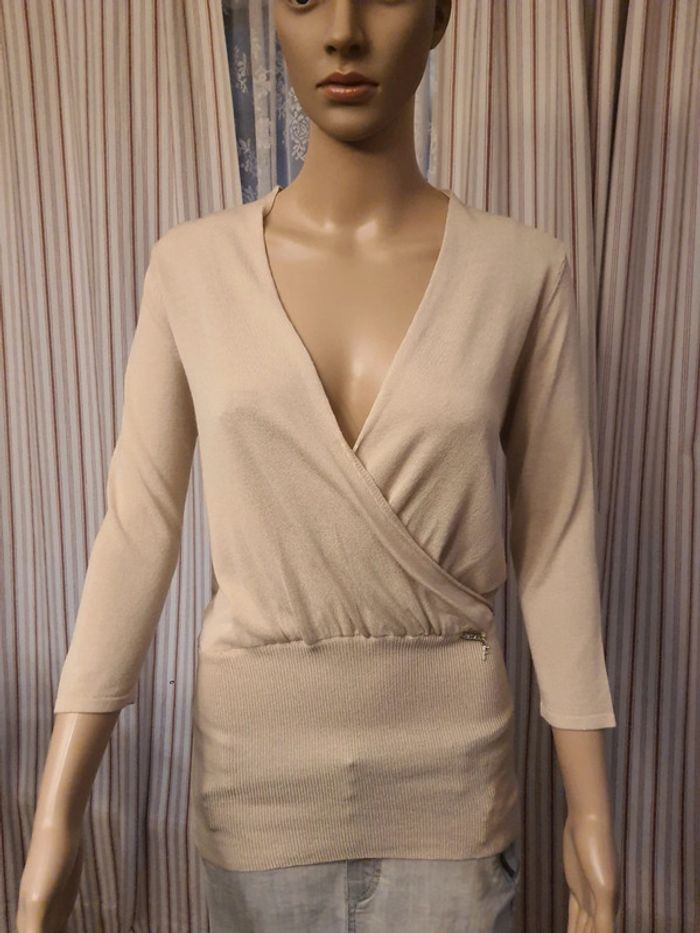 Pull Beige Fracomina taille S - photo numéro 3