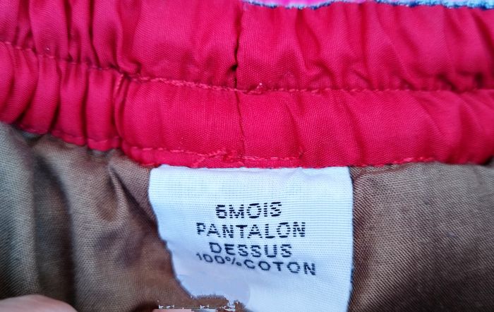 Pantalon jean fille avec broderie T 6 mois - photo numéro 3