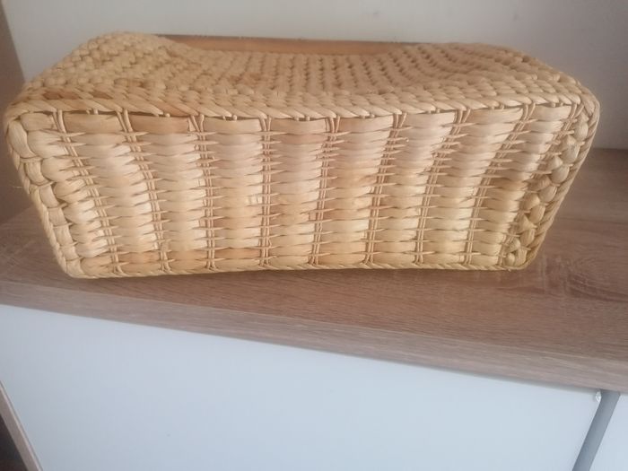 Sac vintage raphia naturel et bambou - photo numéro 7