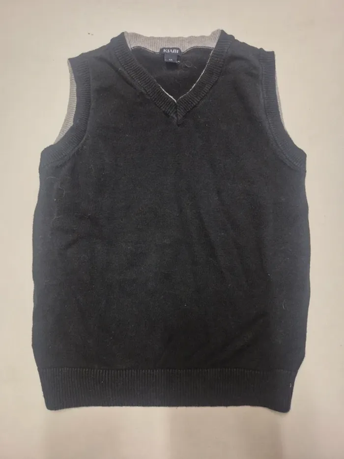 Pull col V sans manche