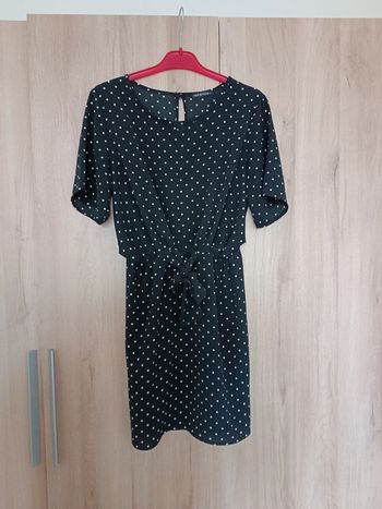 Robe noire à pois terranova taille L