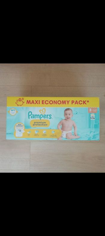 1 maxi economy pack Pampers premium protection taille 3