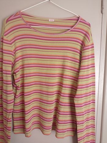 T shirt coton rayé T 44