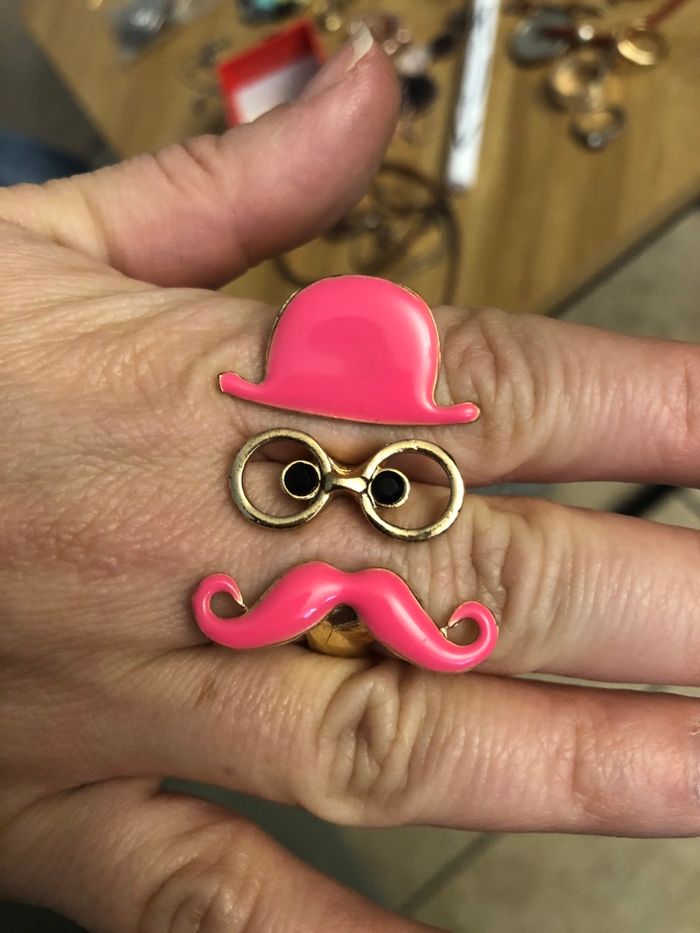 Bague double moustache - photo numéro 3
