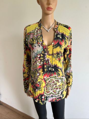 Blouse imprimée à manches longues Desigual taille S bon état