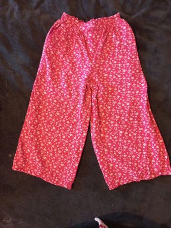 Pantalon large fleuri