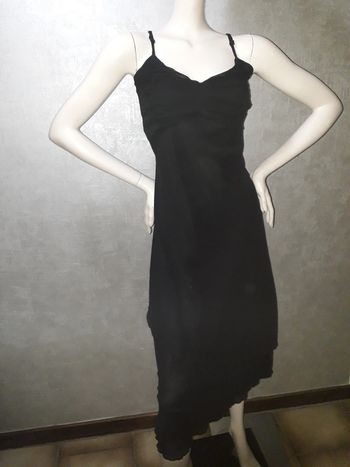 robe noire petite bretelle camaïeu taille 42