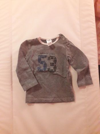 Tim pouce tee-shirt marine taille 12 mois