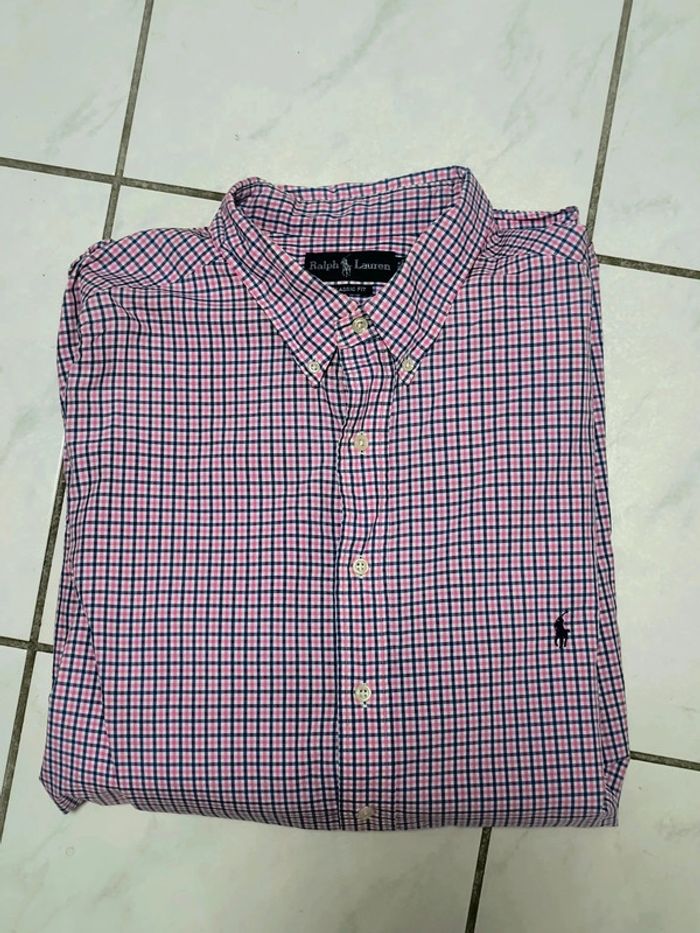 Chemise Ralph Lauren à Carreaux Rose & Bleu – Classic Fit XXXL – Style Vintage Y2K - photo numéro 10