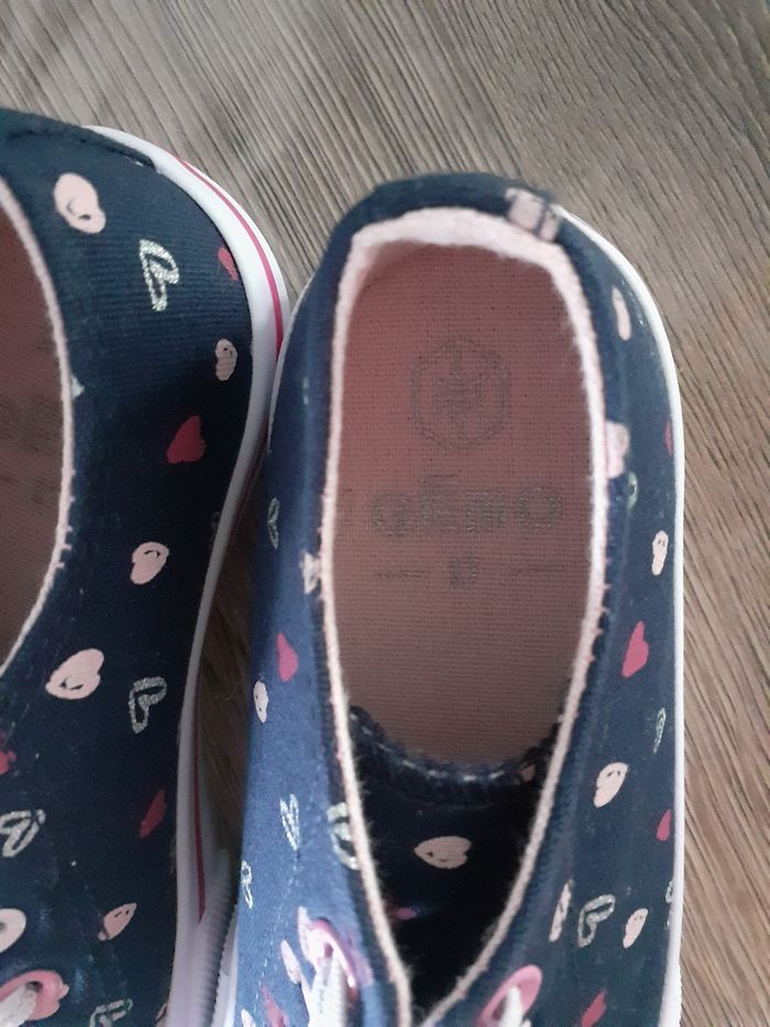 Chaussures en toile cœurs - photo numéro 3