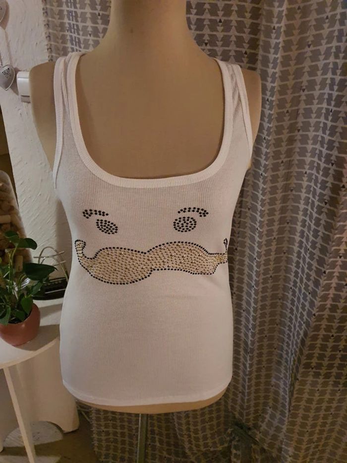 debardeur "monsieur moustache"