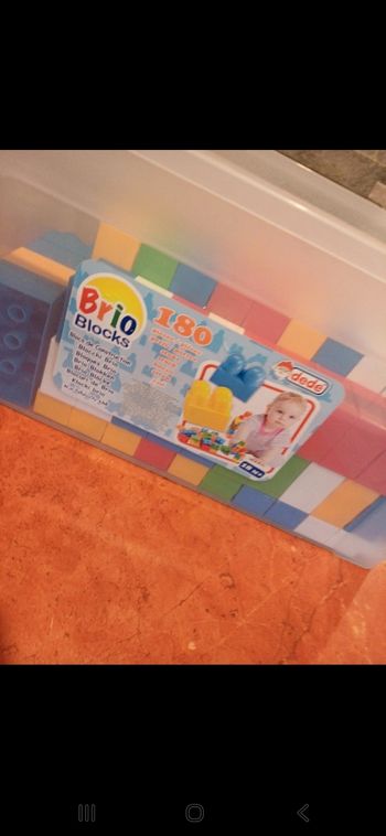 Lot de 180 blocs de construction