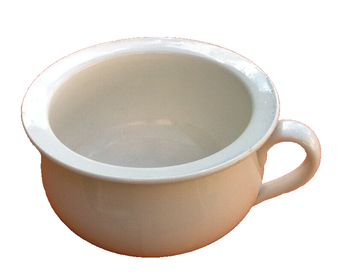 Vase de nuit (pot de chambre)  Faïence fin XIXème Digoin Sarreguemines