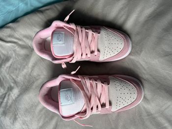 basket - Dunk rose et blanc