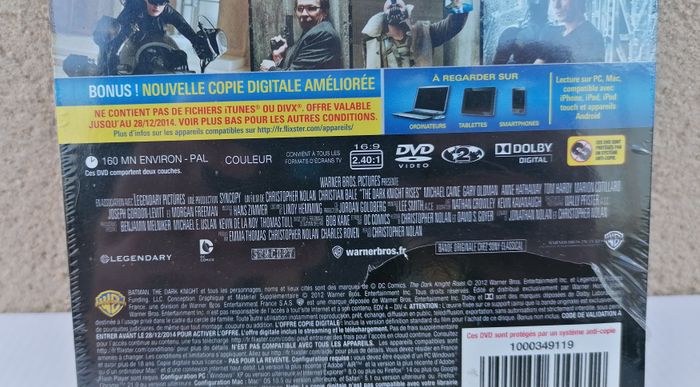 The dark knight rises (édition collector 2 dvd) (Christian Bale, Marion Cotillard) Neuf. - photo numéro 6