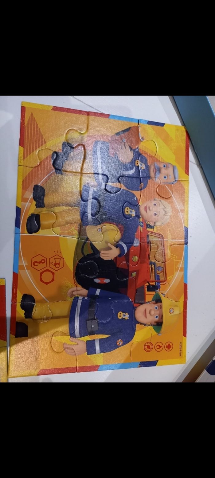 2 puzzles Sam le pompiers ravensburger - photo numéro 3