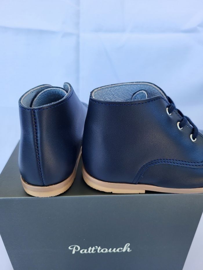 Bottines mixte en cuir marine Point 21 Made in France 🇨🇵 - photo numéro 3