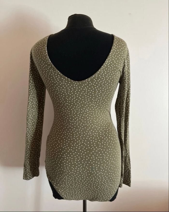 Bodies vert à pois taille S de chez Kiabi en très bon état - photo numéro 5