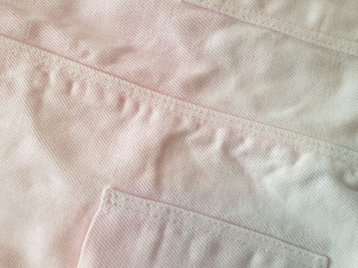 Salopette short denim rose et blanche - 92 - Zara - photo numéro 4