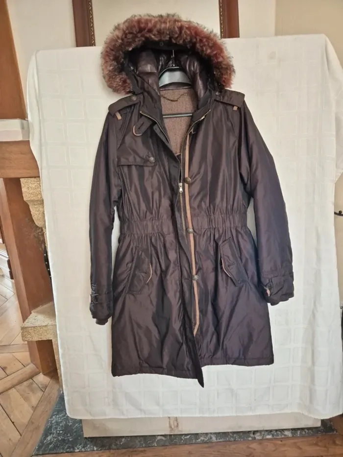 manteau à capuche massimo dutti taille 40 - photo numéro 10