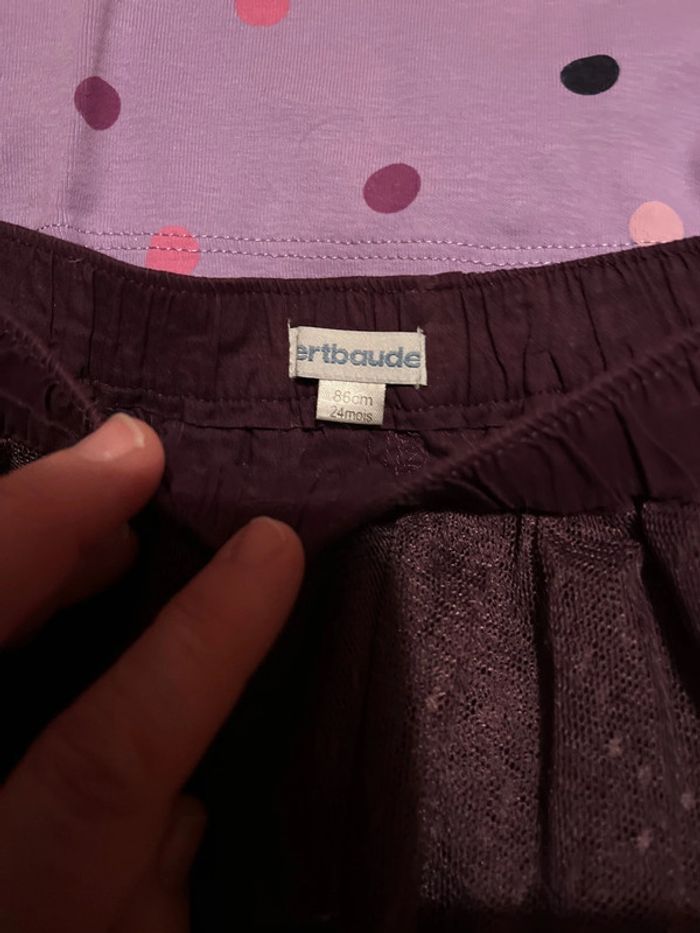 Ensemble jupe culotte et tee shirt à manches longues 2 ans - photo numéro 2