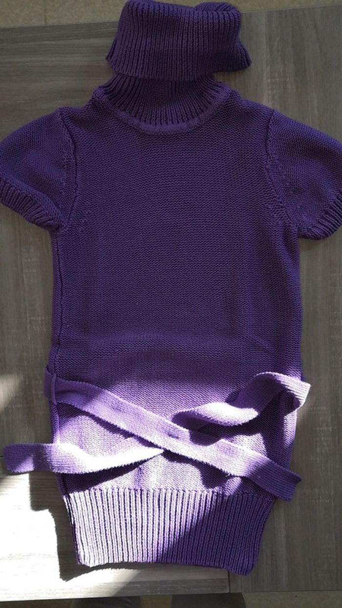 Robe en maille col roulé 10 ans