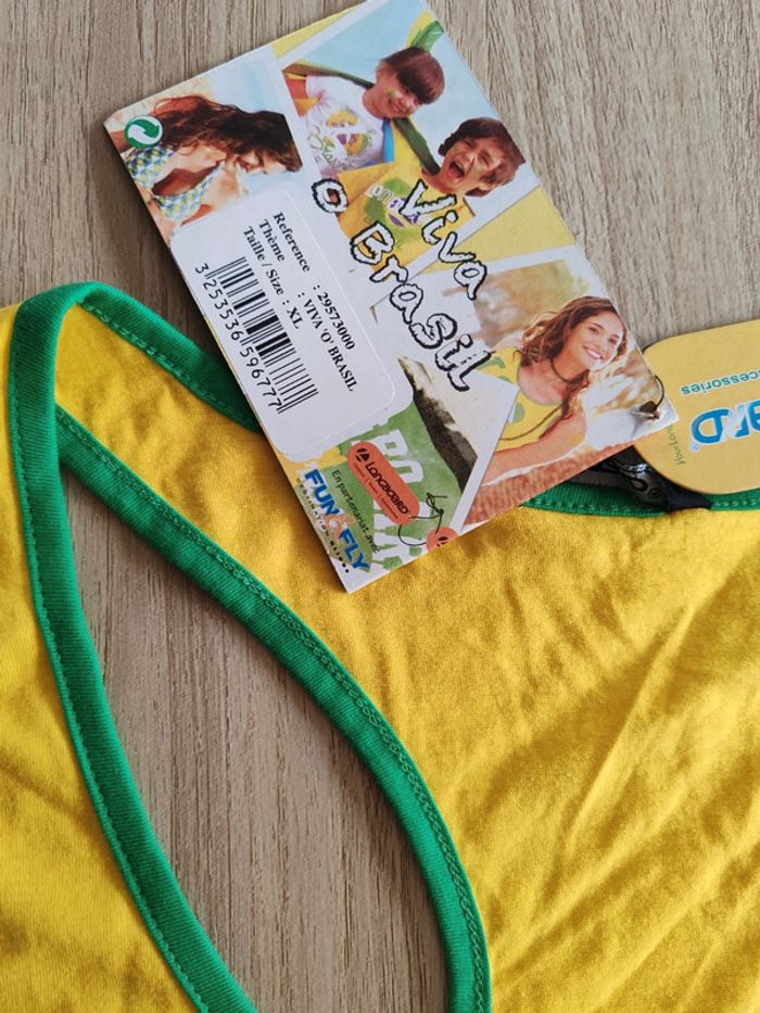 Débardeur jaune brasil - photo numéro 2