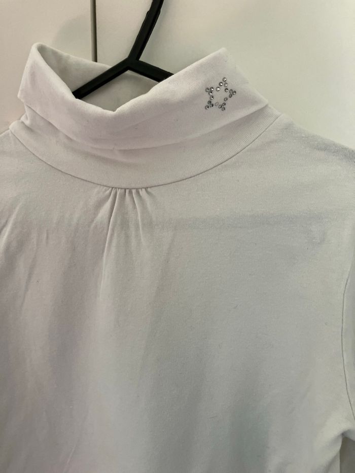 Sous pull blanc fille 8 ans okaidi - photo numéro 6