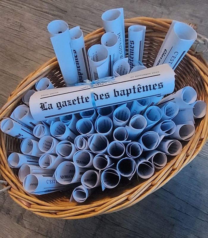 Gazette des baptêmes ou mariés