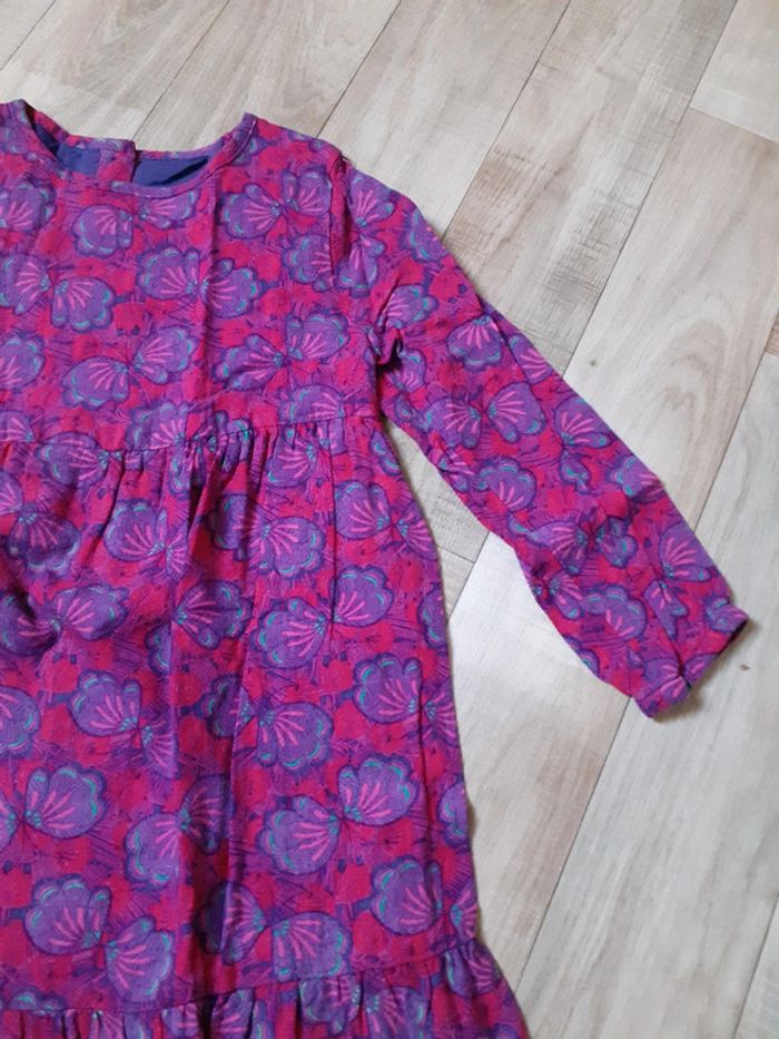 Robe fille violette fleurie 6 ans - photo numéro 2