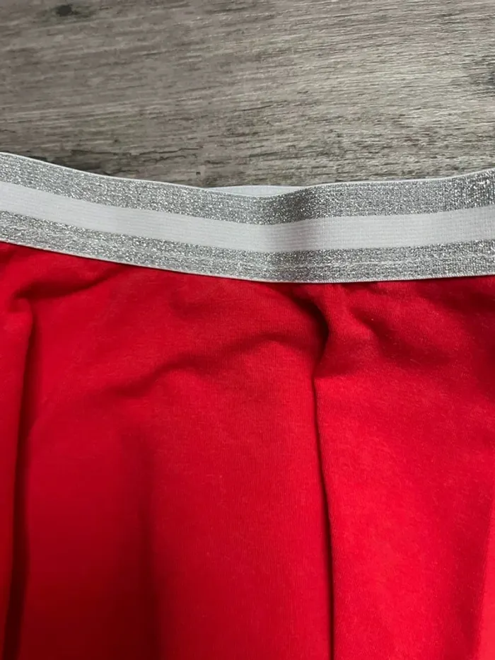 Jupe rouge  Taille élastique blanc et argent Z 3 ans - photo numéro 2