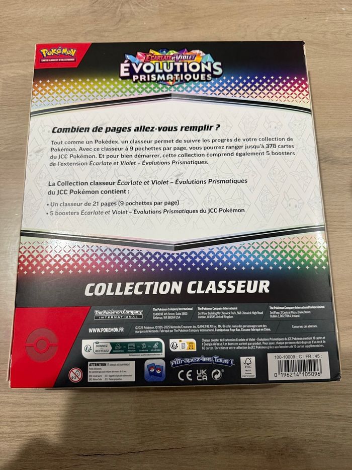 Coffret classeur évolutions prismatiques ev 8.5