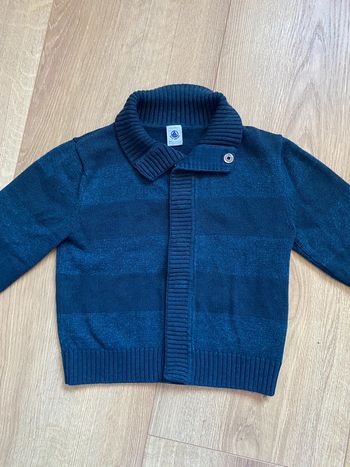 Gilet petit bateau bleu marine