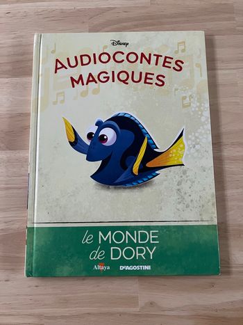 Livre Disney Audiocontes Magiques n°47 – Le Monde de Dory – Bon État (Sans Figurines)