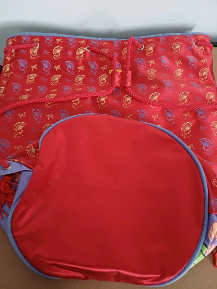 Sac baluchon Mulan Disney + trousse + Livret de correspondance enveloppe - photo numéro 8