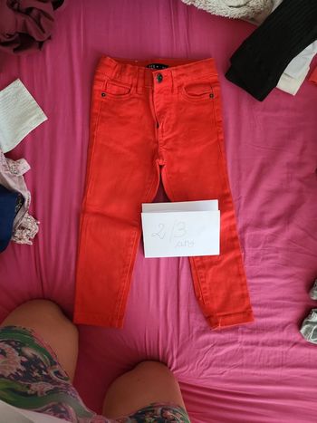 Pantalon rouge TeX 2-3ans