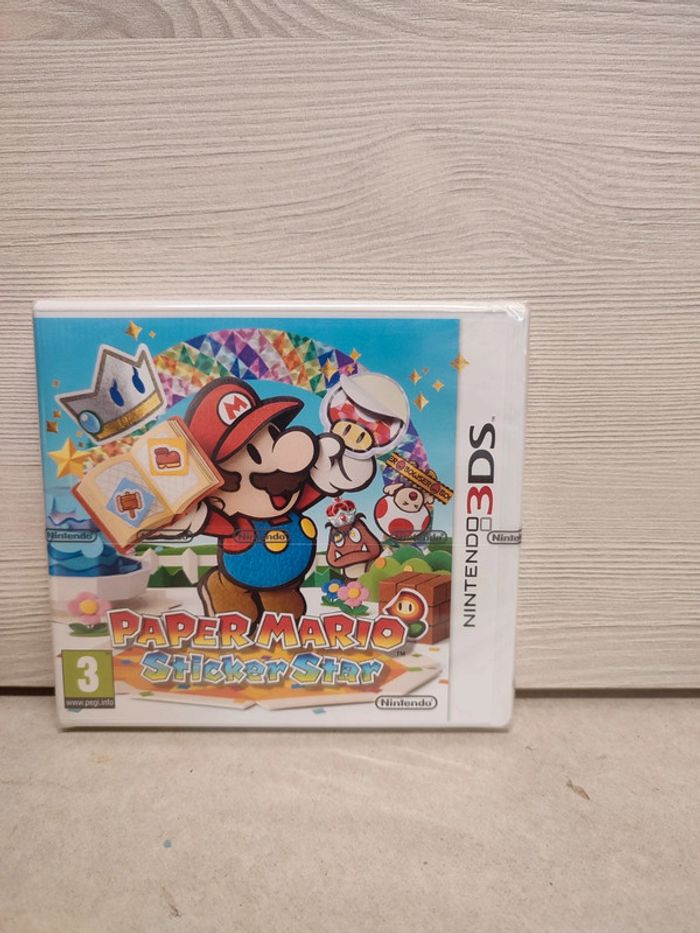 Paper Mario sticker star neuf 3ds - photo numéro 1