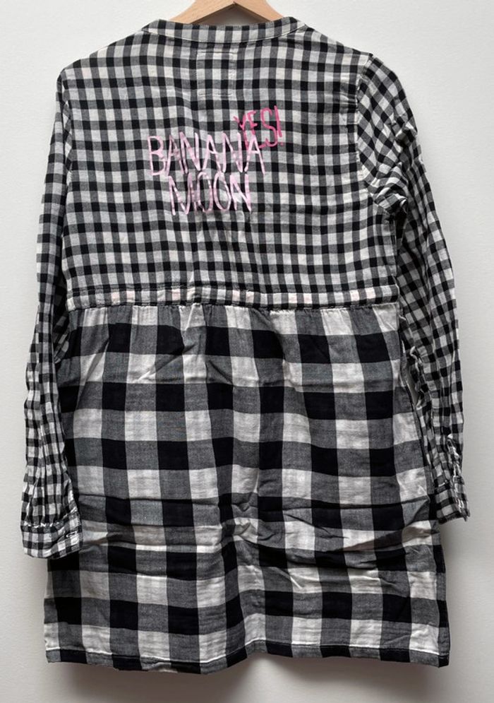 Chemise de nuit carreaux noirs et blancs Banana Moon M - photo numéro 2